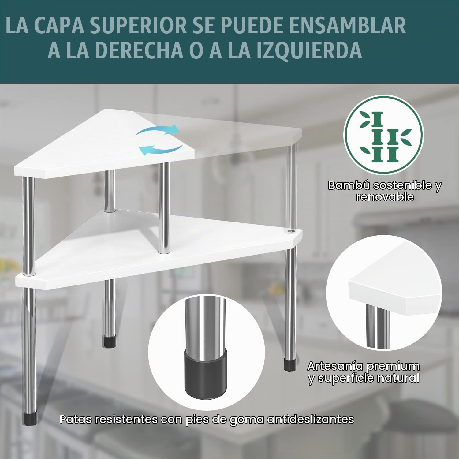 Weenson Organizador de Mostrador de Baño Sobre Fregadero para Artíc...