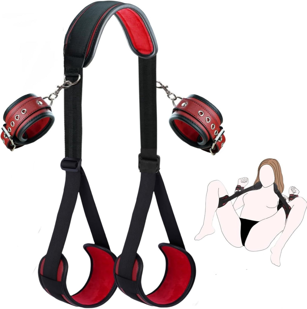 Sex Bondage BDSM Kit de restricciones de cama con esposas del cuell...