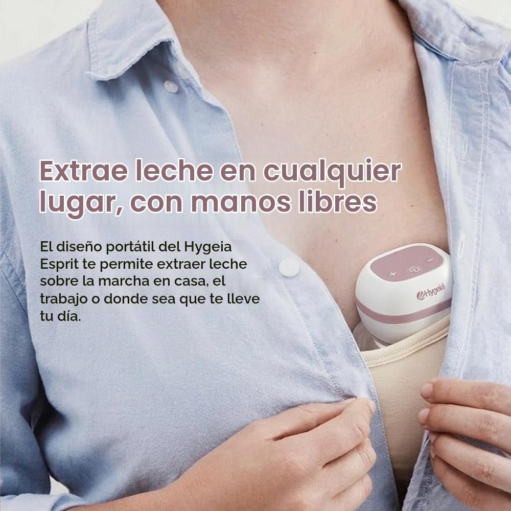 Hygeia Esprit - Extractor de leche portátil, con copa de 1.063 in,...