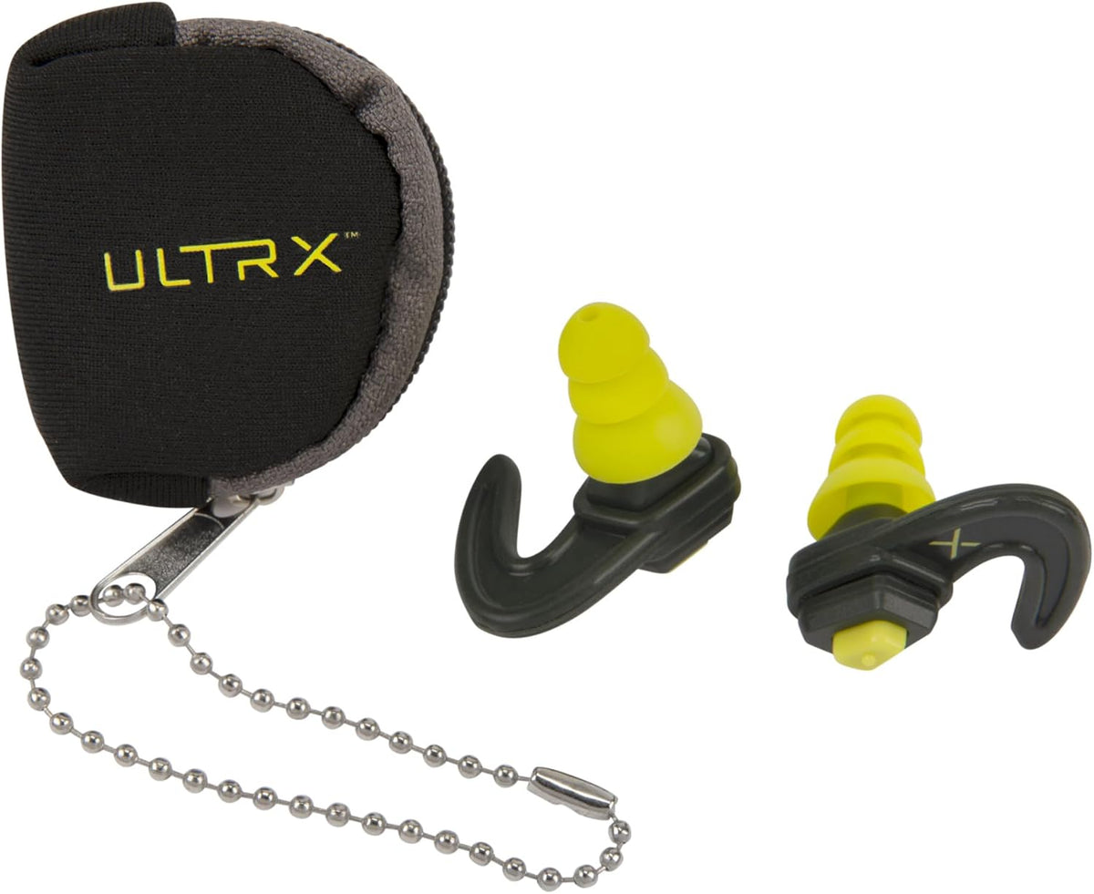 ULTRX Tapones para los oídos de protección ajustable, gris\/amarillo