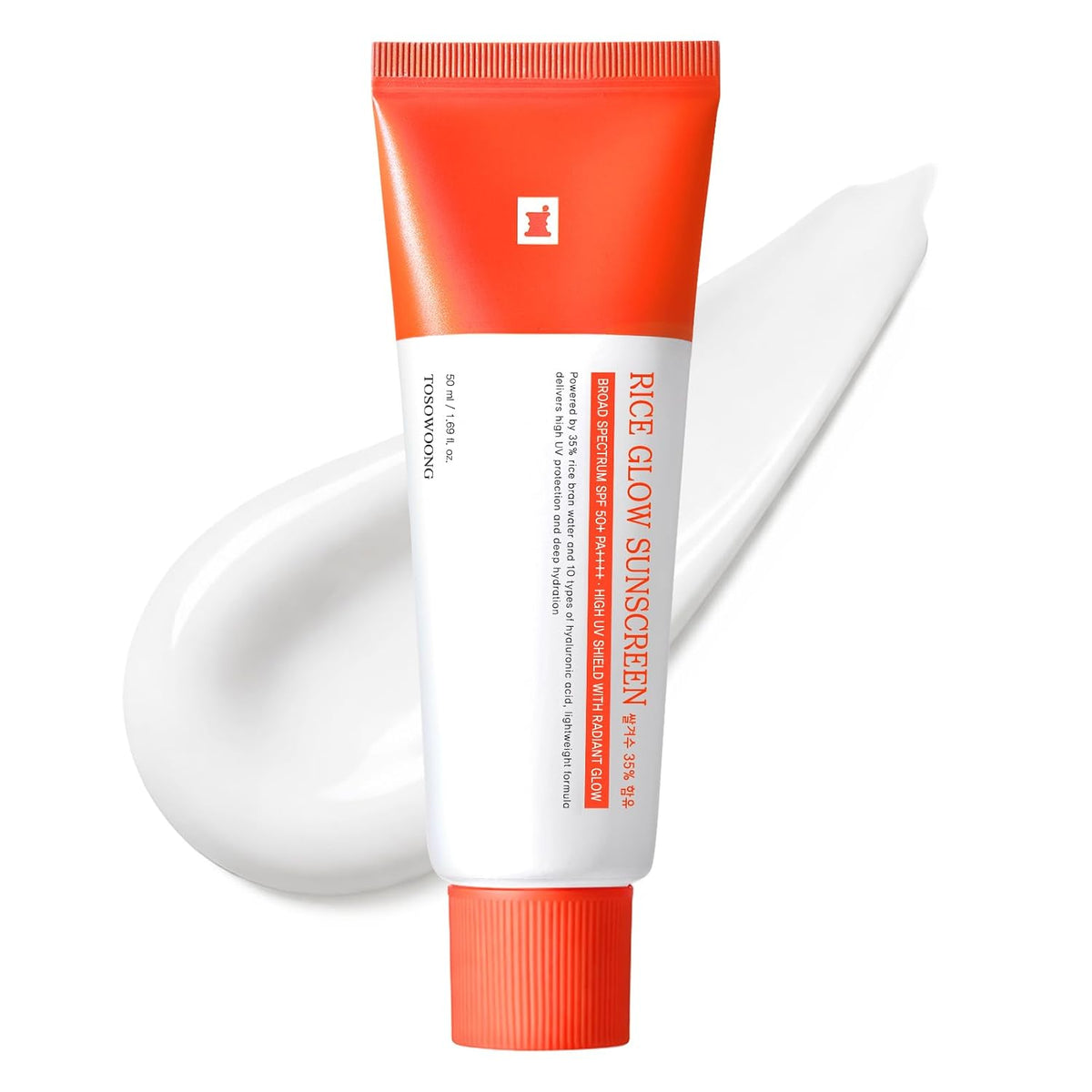 TOSOWOONG Protector solar Rice Glow SPF50+ de amplio espectro para...