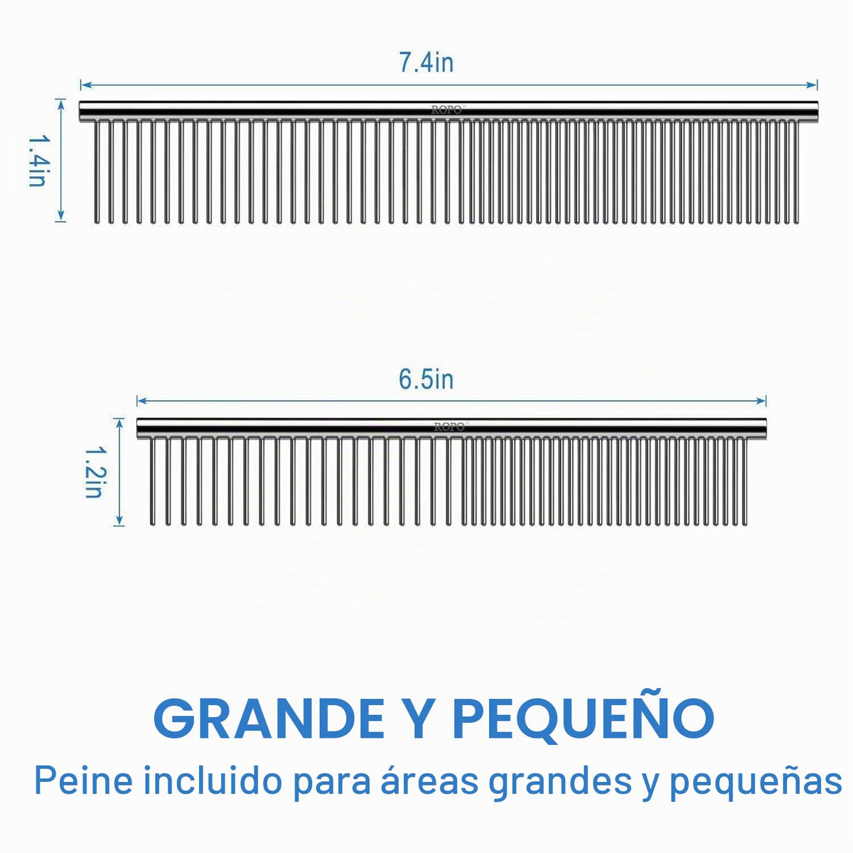 CWXZSTM Peines de acero para mascotas para perros y gatos, herramie...
