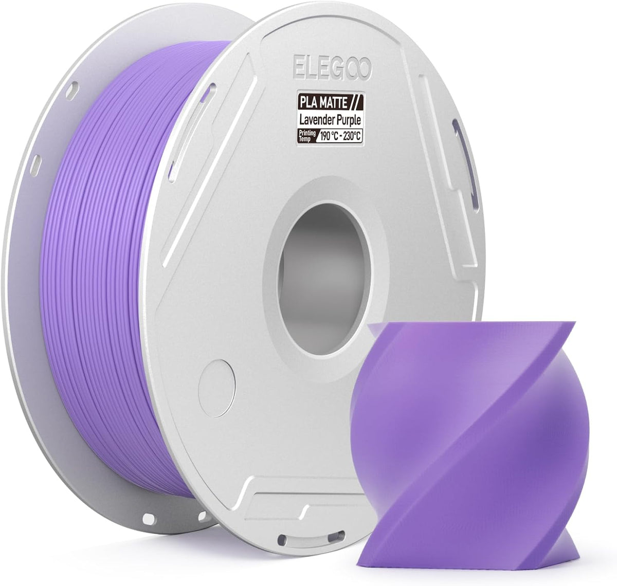 ELEGOO Filamento de impresora 3D PLA mate con carrete reutilizable,...