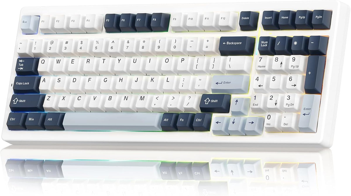 VGN Teclado mecánico inalámbrico para juegos S99, teclas de tres mo...