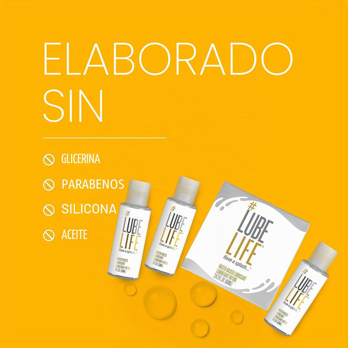 Lubelife Lubricante personal a base de agua para hombres y mujeres,...
