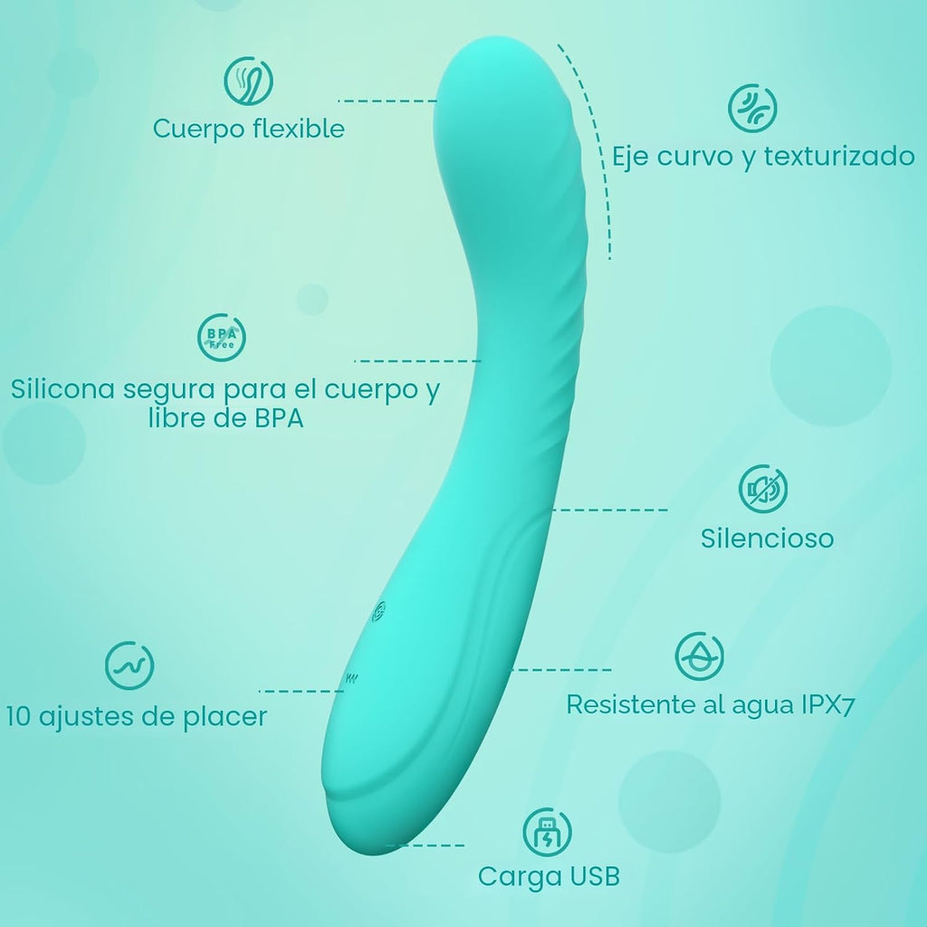 Tracy's Dog Potente vibrador de punto G para penetración profun...