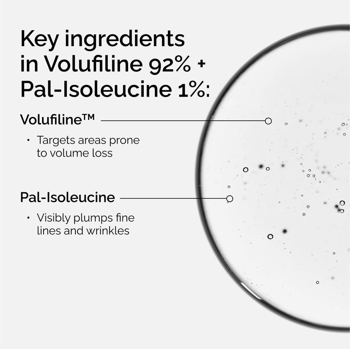 The Ordinary Volufiline 92% + Pal-Isoleucine 1% Sérum anhidro relle...