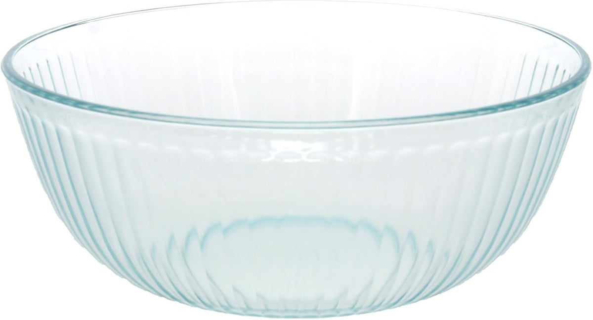 Pyrex 7404 Cuenco de vidrio esculpido de 4.5 cuartos de galón y tap...