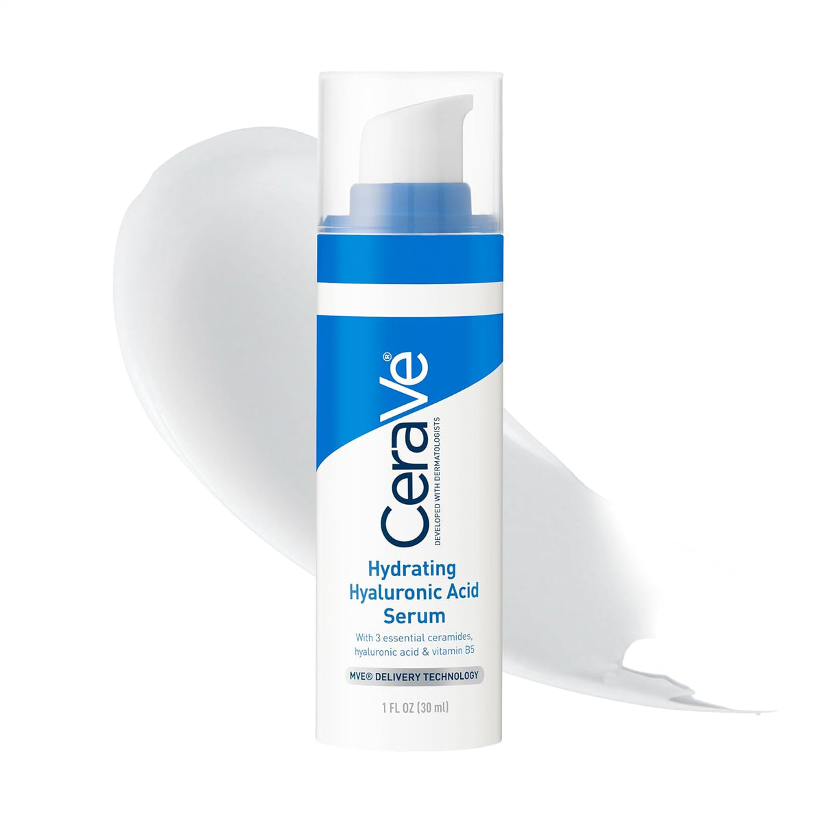 Cerave Suero de ácido hialurónico para la cara con vitamina B5 y ce...