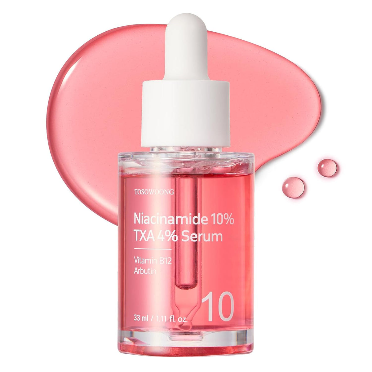 TOSOWOONG Ultimate Clear Glass Skin Serum Duo: Péptido rosa 12 PDRN...