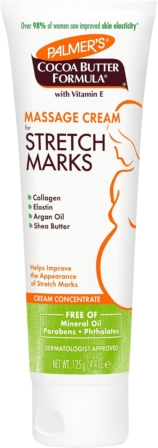 Crema de masaje para estrías, fórmula de mantequilla de cacao de Pa...