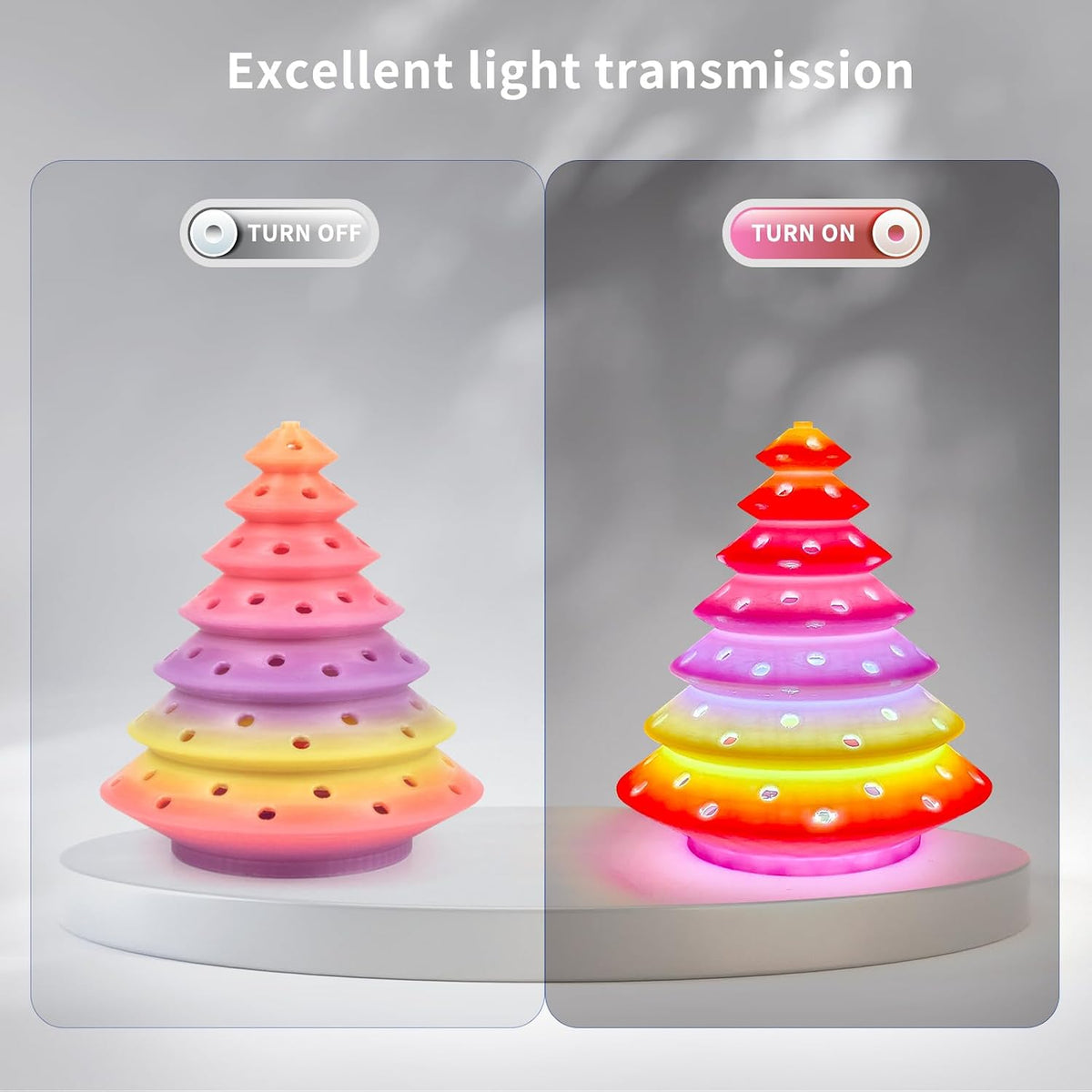 iSANMATE - Filamento translúcido PLA para impresora 3D, alta clarid...