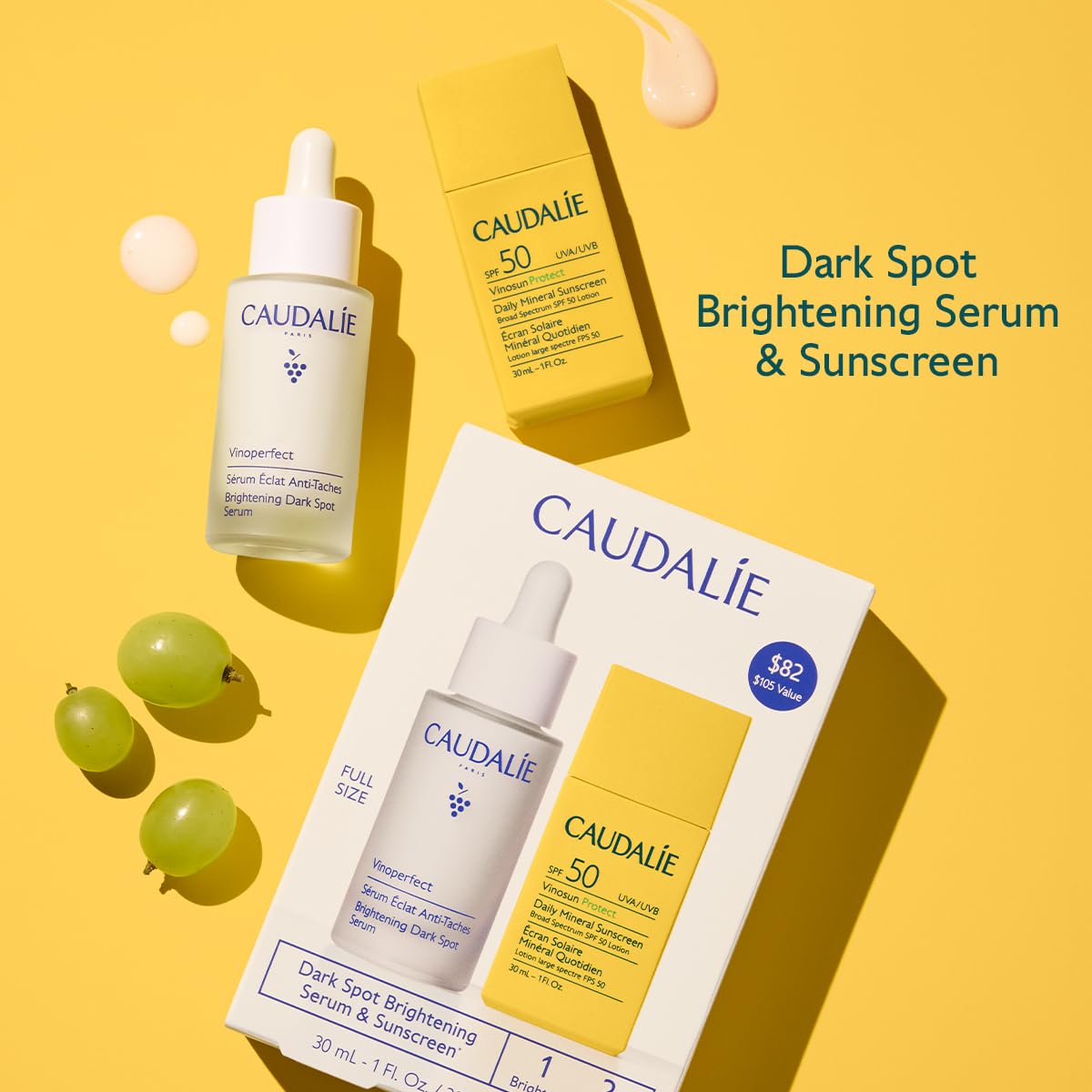 Caudalie Vinoperfect - Suero iluminador de manchas oscuras alternat...