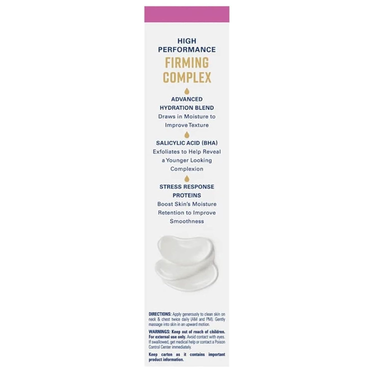 Gold Bond Crema reafirmante para cuello y pecho, 2 onzas (paquete d...