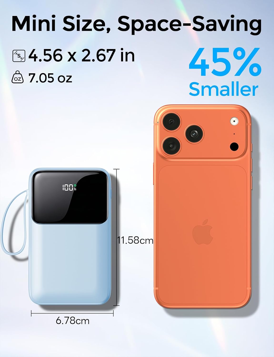 banco portátil del poder del cargador 15000mAh, más pequeño incorpo...