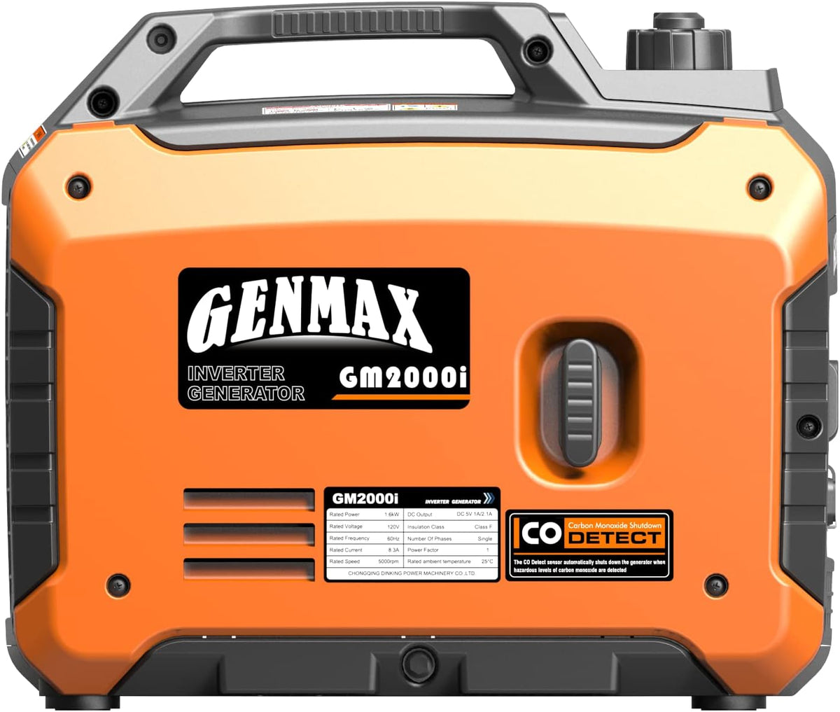 GENMAX Generador portátil, motor de gas ultra silencioso de 2000 W,...