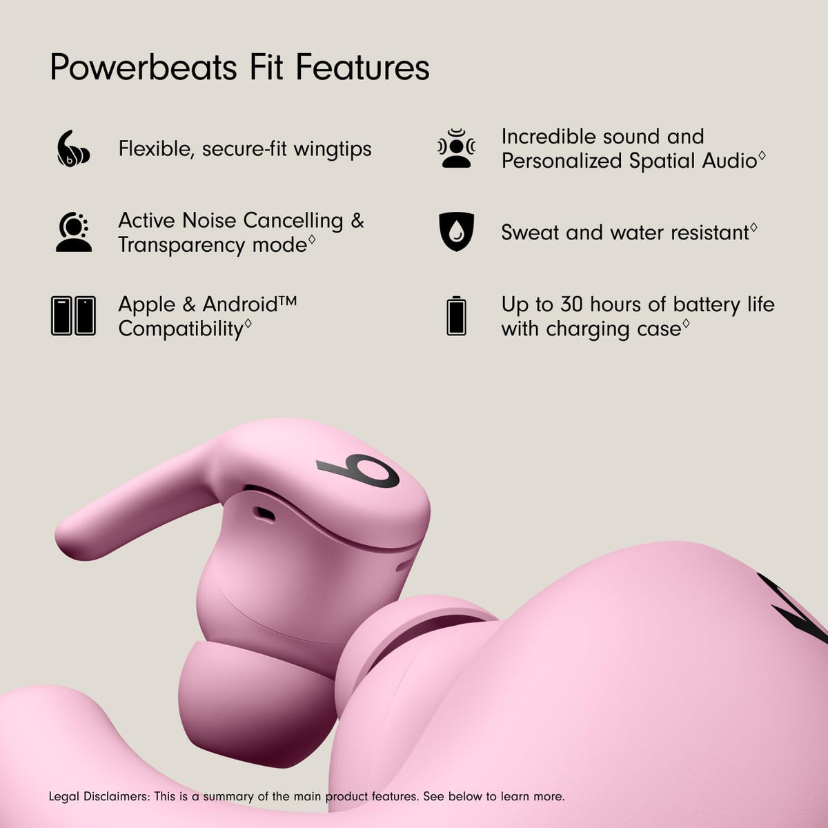 Beats - Powerbeats Fit - Auriculares inalámbricos de entrenamiento...