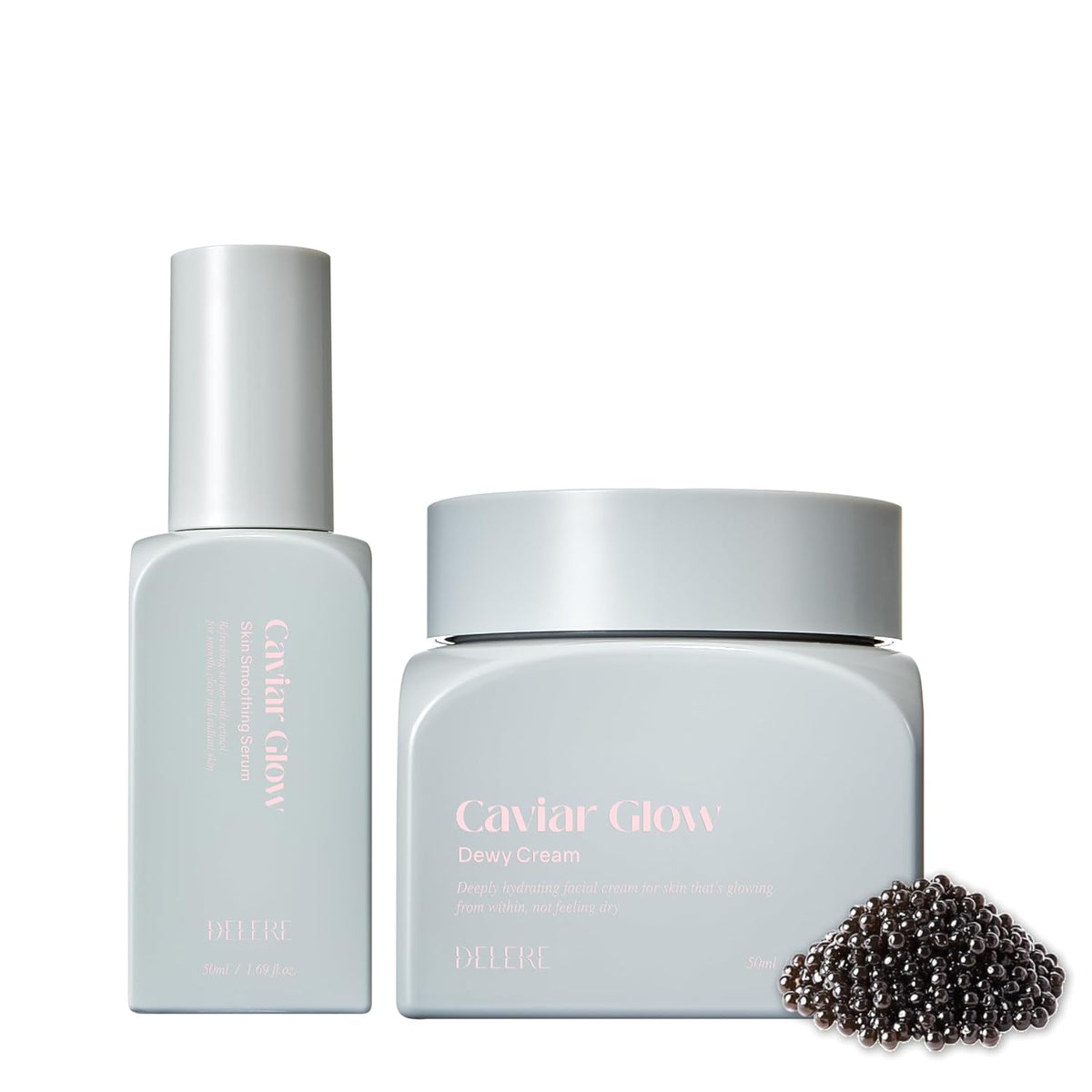 Delere Suero y crema Caviar Glow