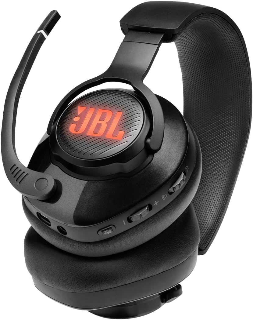 JBL Quantum 400 - Auriculares para juegos con cable sobre la oreja...