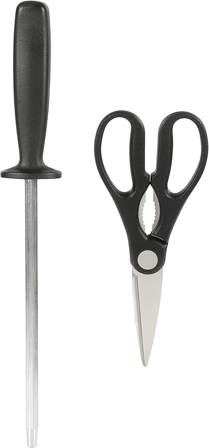Oster Langmore - Juego de 15 piezas de cuchillos de acero inoxidabl...