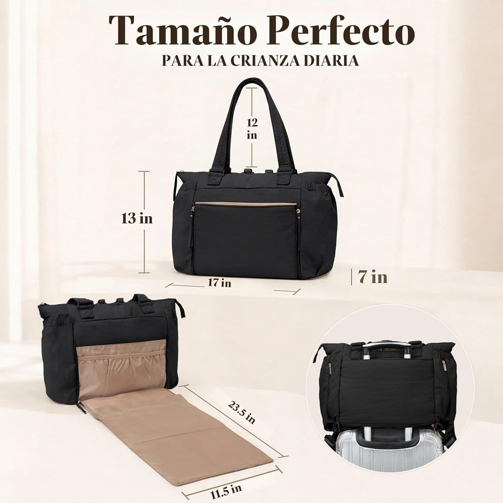 MOMINSIDE Bolsa de pañales con cambiador de pañales, bolsa de pañal...