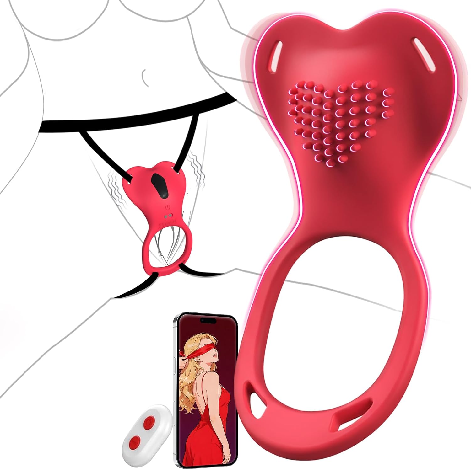 Vibrador usable teledirigido de la aplicación de las mujeres de las...