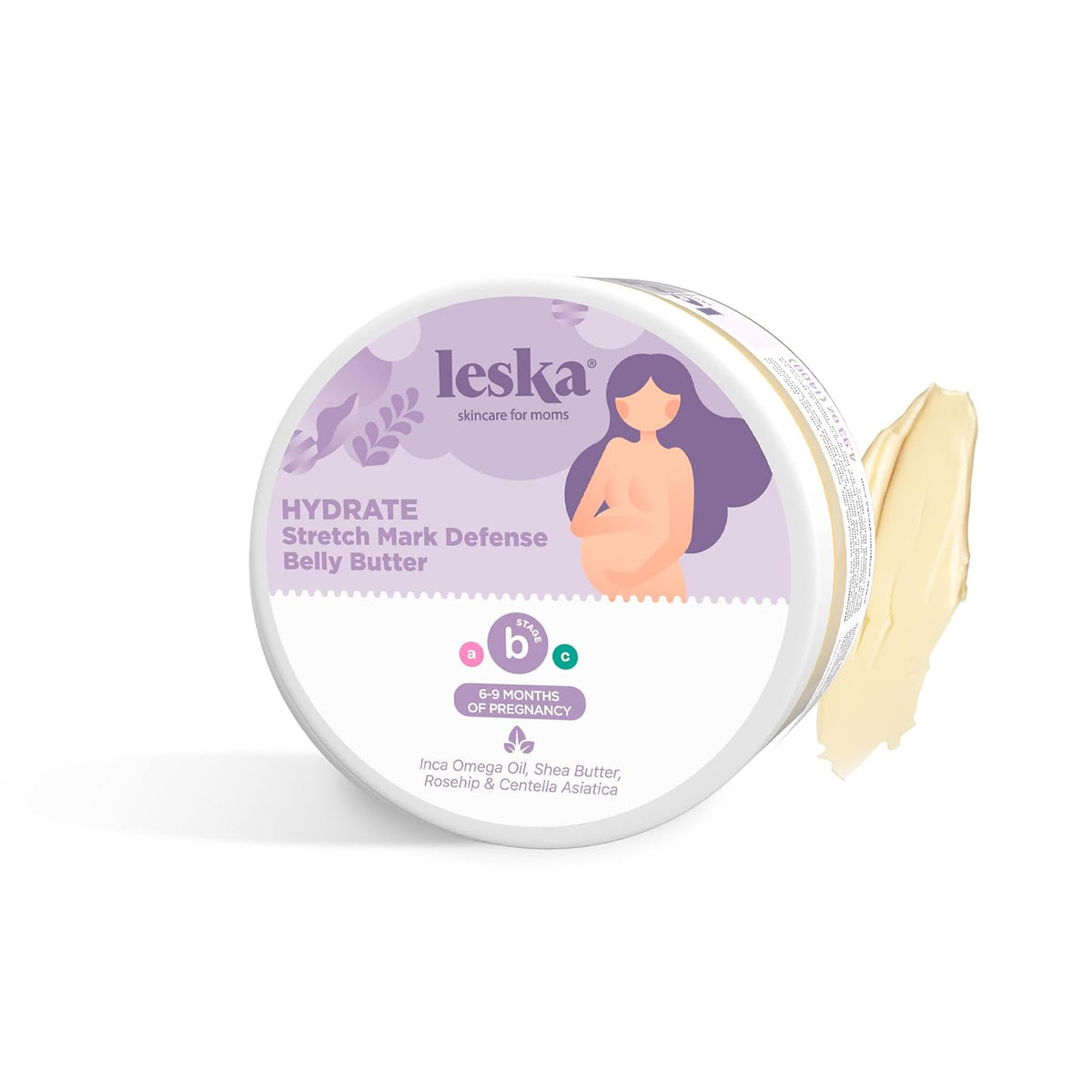 Leska Mantequilla de vientre para estrías de maternidad | Etapa B:...