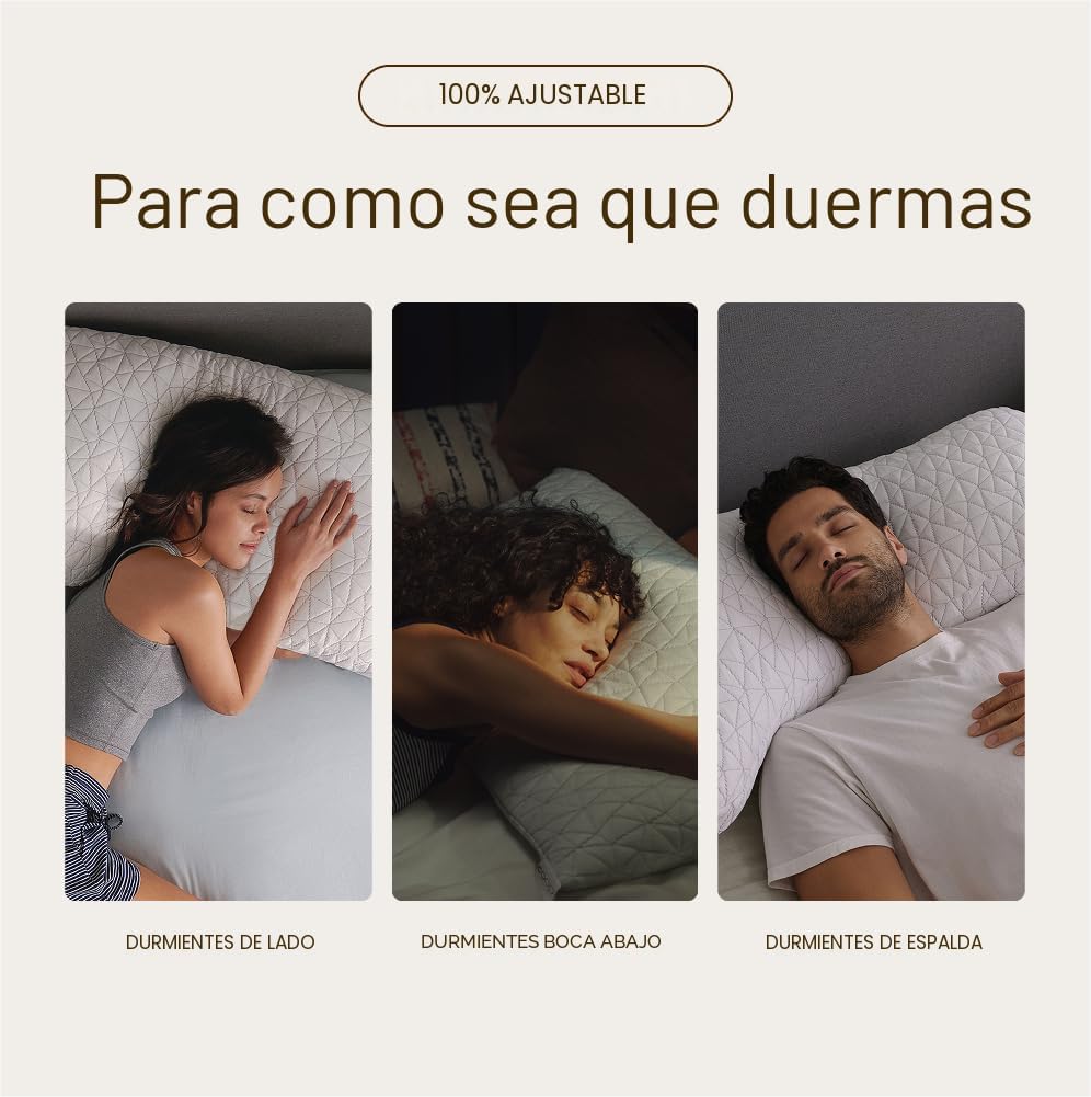 Almohada de espuma con memoria Coop Home Goods, premium ajustable l...