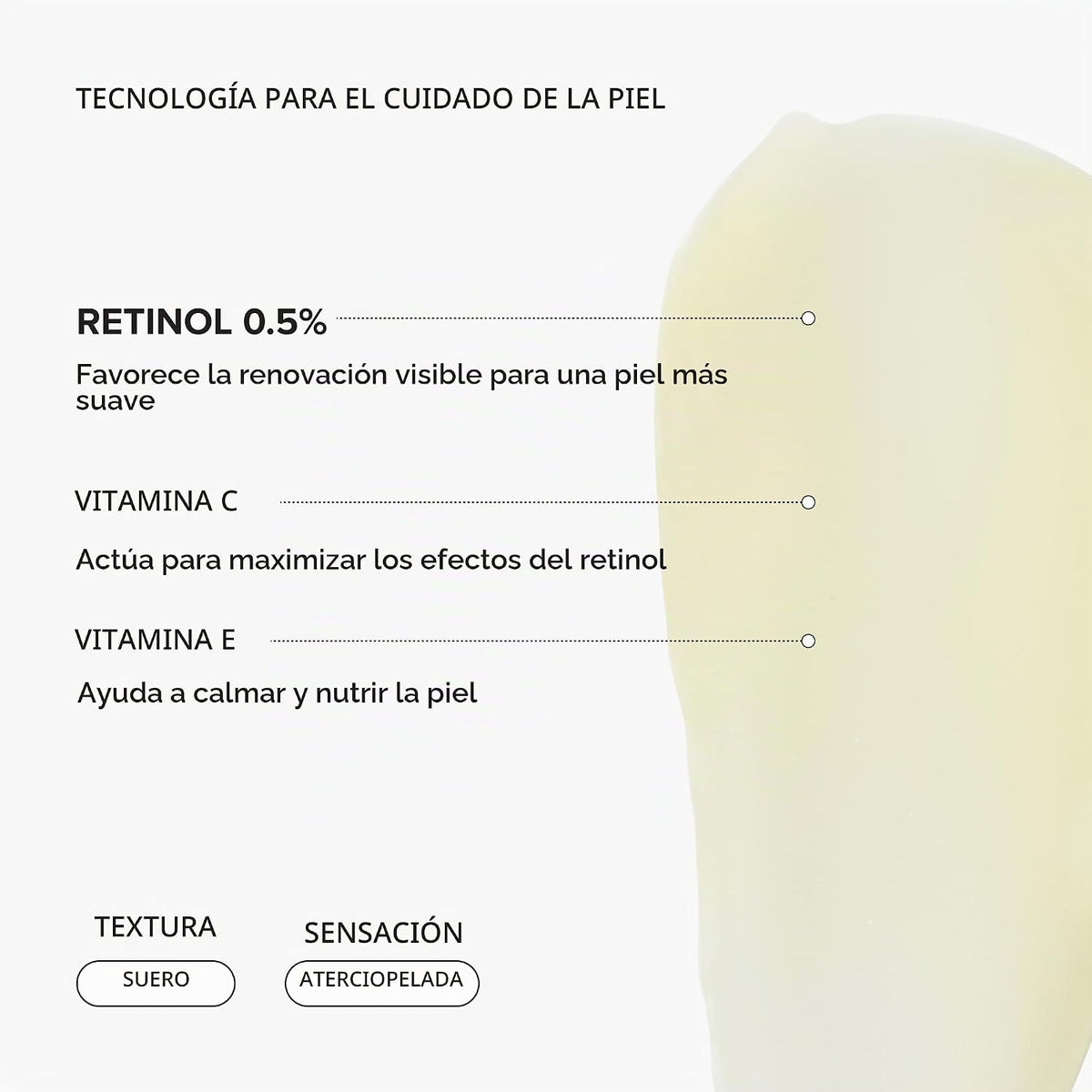 DRMTLGY Suero de retinol al 0.5% para la cara, antiarrugas, con vit...