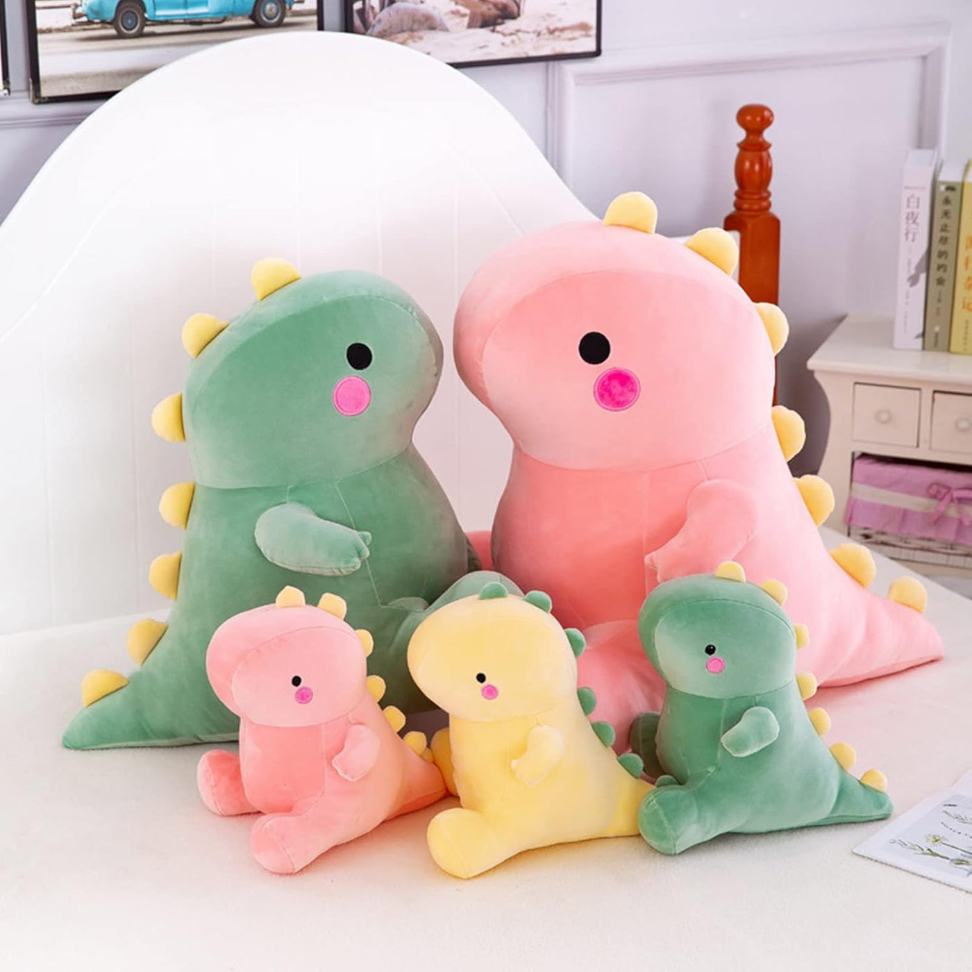 DUANMUL Juguetes de peluche de dinosaurio lindos, juguetes de anima...