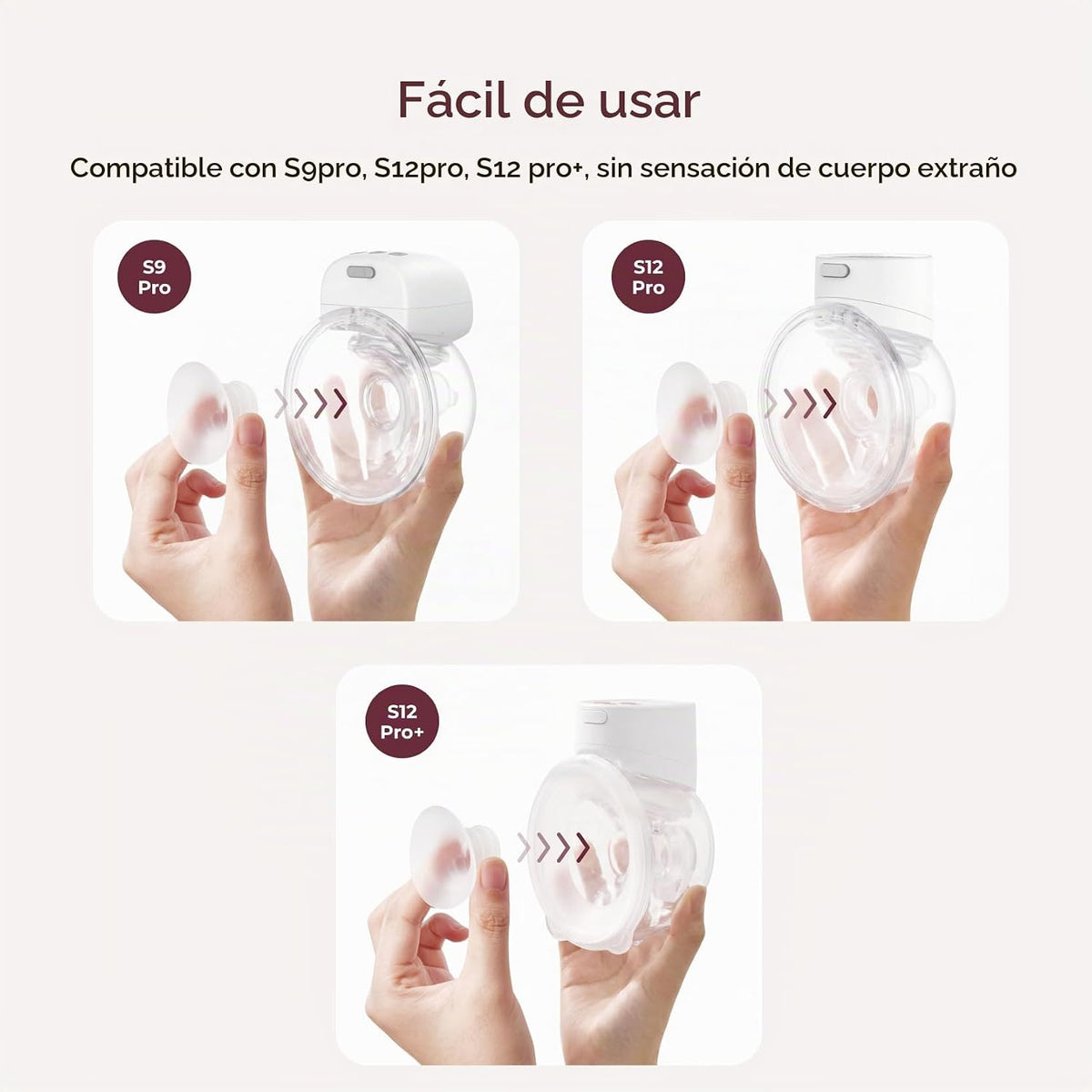 Momcozy S9 Pro\/S12 Pro\/S12 Pro Accesorios rápidos Insertar 21 mm,...
