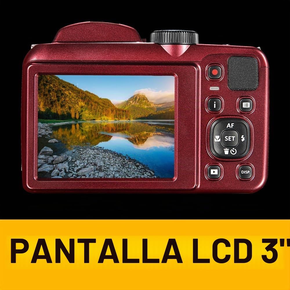 KODAK \u2013 Cámara digital Point &amp; Shoot, pantalla LCD de 3 pu...