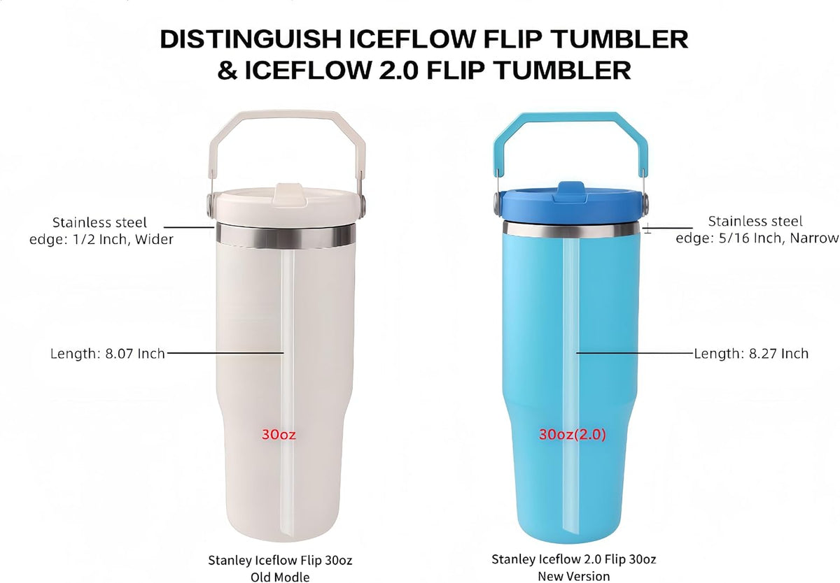 Bubrike Pajitas de repuesto, solo compatibles con vaso Stanley IceF...