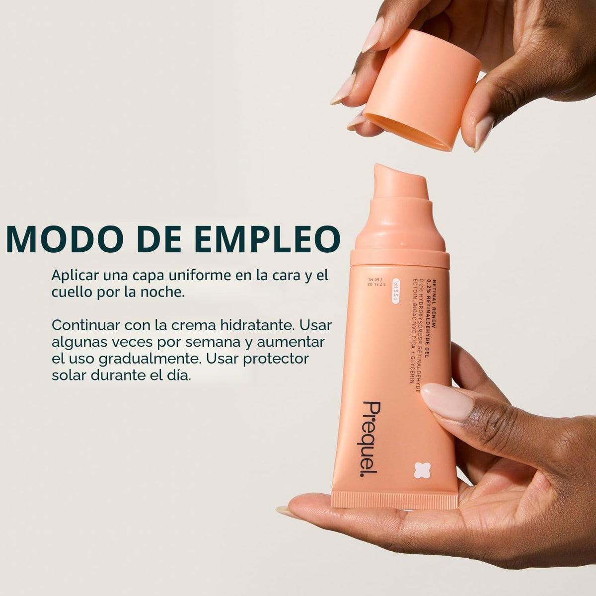 Suero Retinal Prequel Skin - Gel de retinaldehído al 0,1% con aceit...