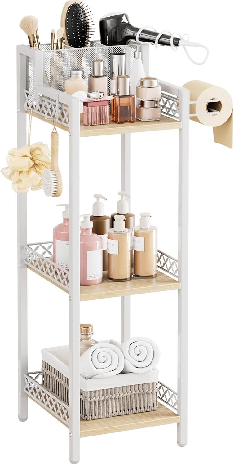 FURFUN - Estante de almacenamiento delgado para baño, organizador d...
