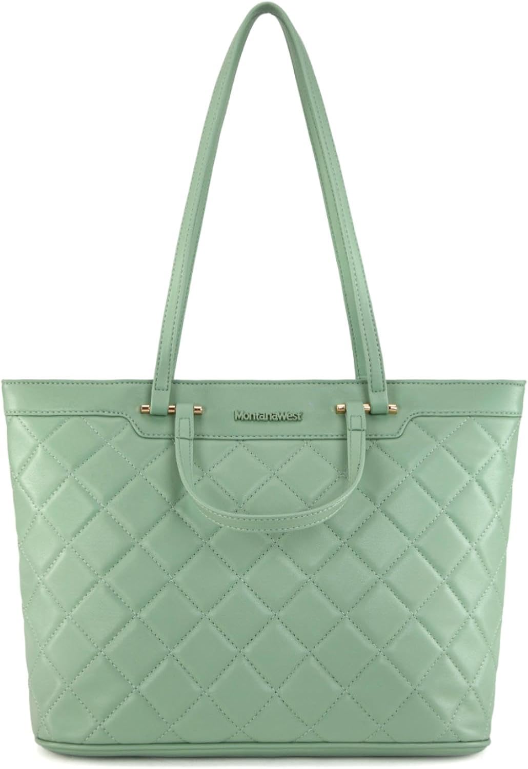 Montana West Quilted Tote Bag for Women Shoulder Bag Fashion Handba...