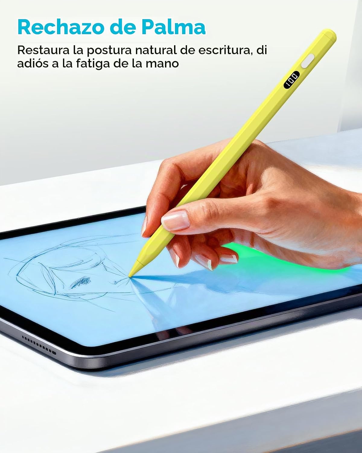 MoKo - Lápiz capacitivo para iPad 2018-2026, lápiz de carga USB-C c...