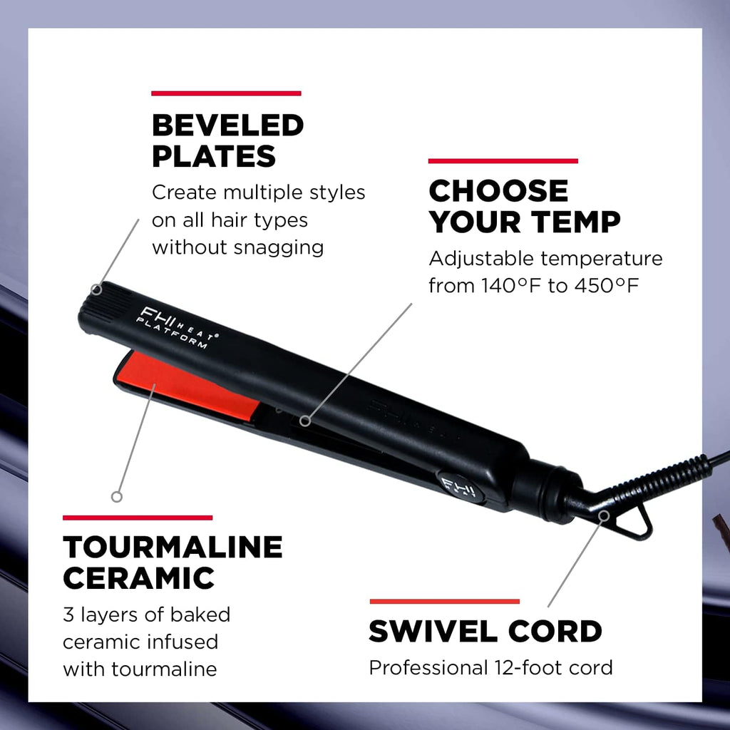 FHI Heat Platform Pro Styling Turmalina Plancha de pelo 1" | 140°\u...