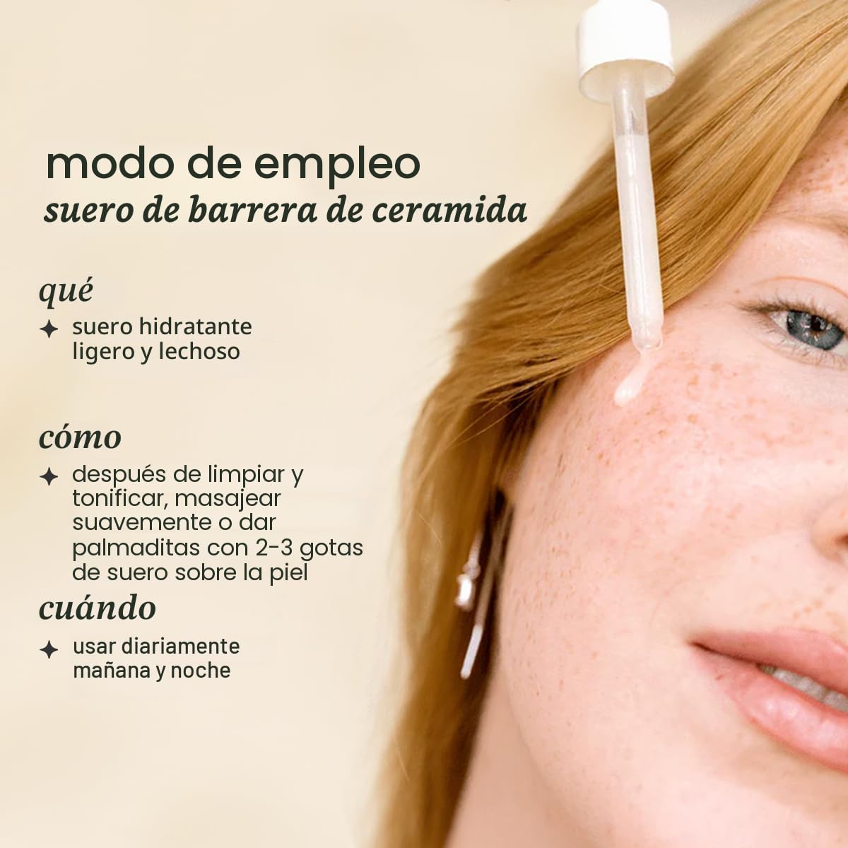 Cocokind Suero de barrera de ceramida, suero hidratante para reduci...