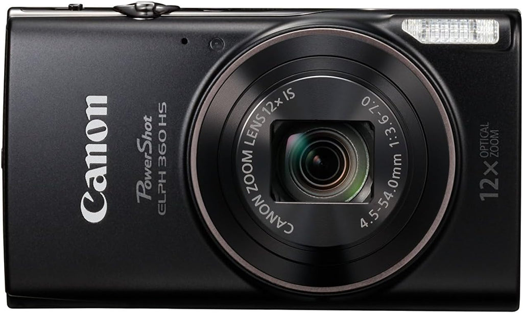 Canon PowerShot ELPH 360 Cámara digital con zoom óptico 12x y estab...