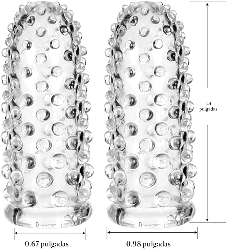 2 piezas de accesorios para vibrador de dedo para adultos, funda pa...