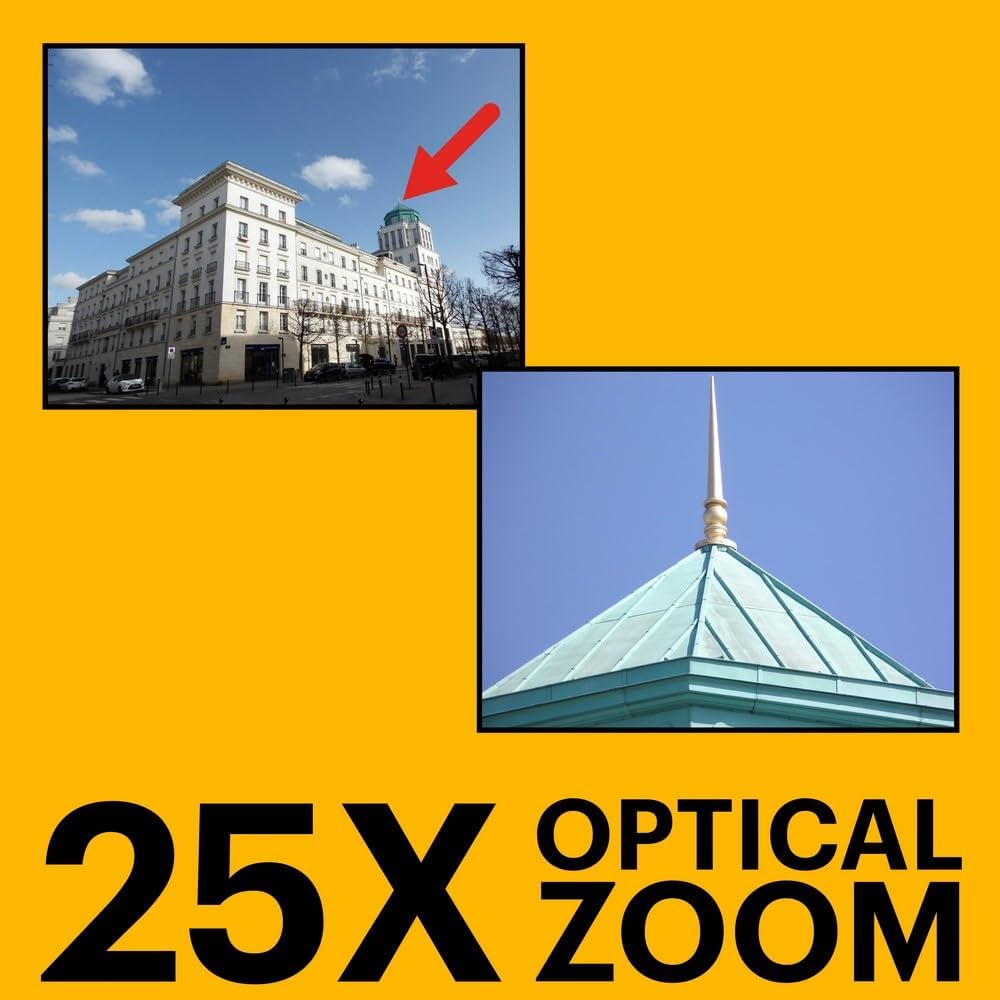 KODAK PIXPRO AZ255 - Cámara digital de 16 MP, zoom óptico 25x, AA,...