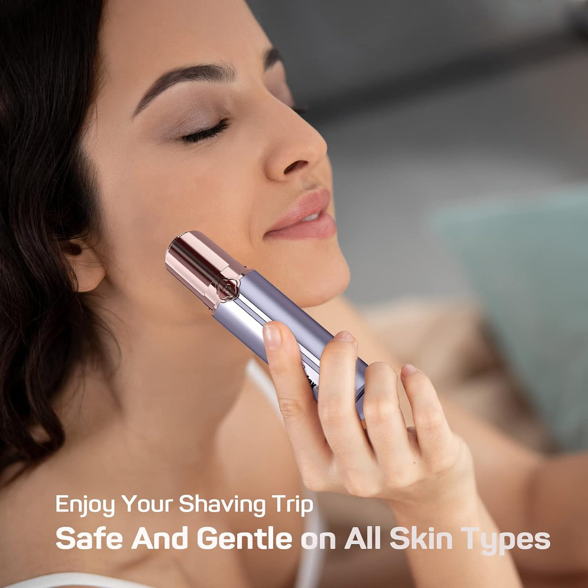 gurelax - Maquinillas de afeitar faciales para mujer, removedor de...