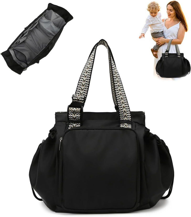 BELLPO Mochila convertible para todos los días, bolsa para pañales,...