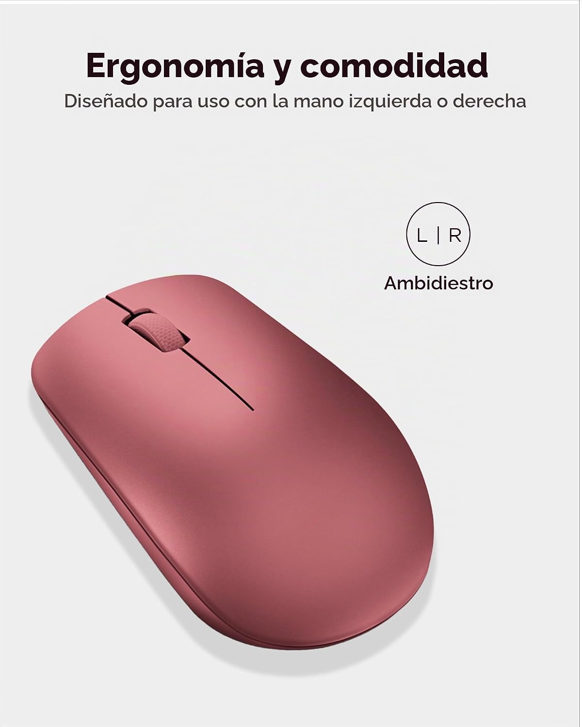 Lenovo 530 - Mouse inalámbrico de tamaño completo para PC, laptop,...