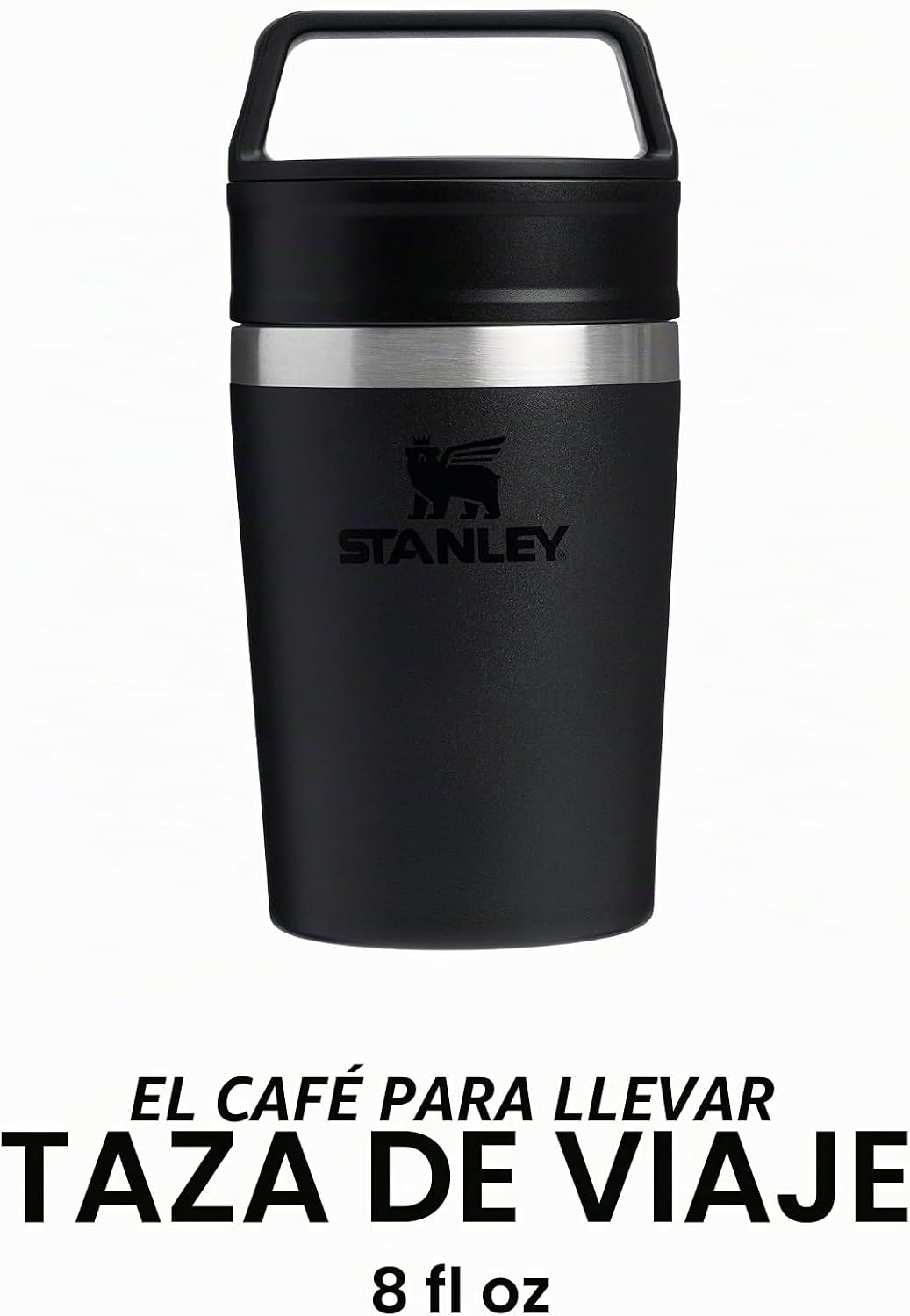 STANLEY 1913 Café to-Go Taza De Viaje 0.23L - Negro | Mantiene 3 ho...