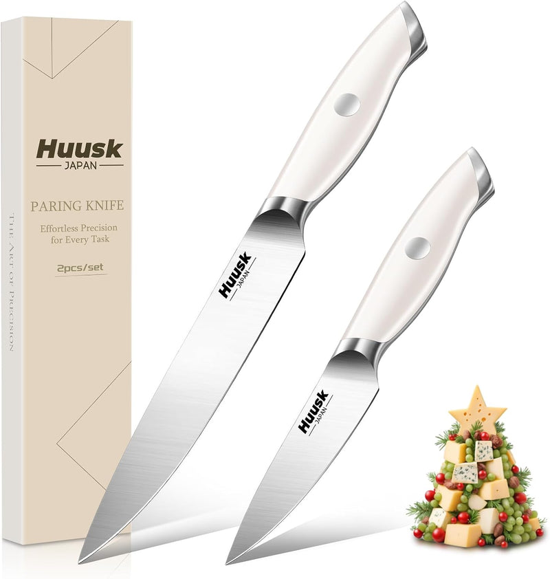 Huusk - Juego de cuchillos para pelar frutas de 5 pulgadas y 3.5 pu...