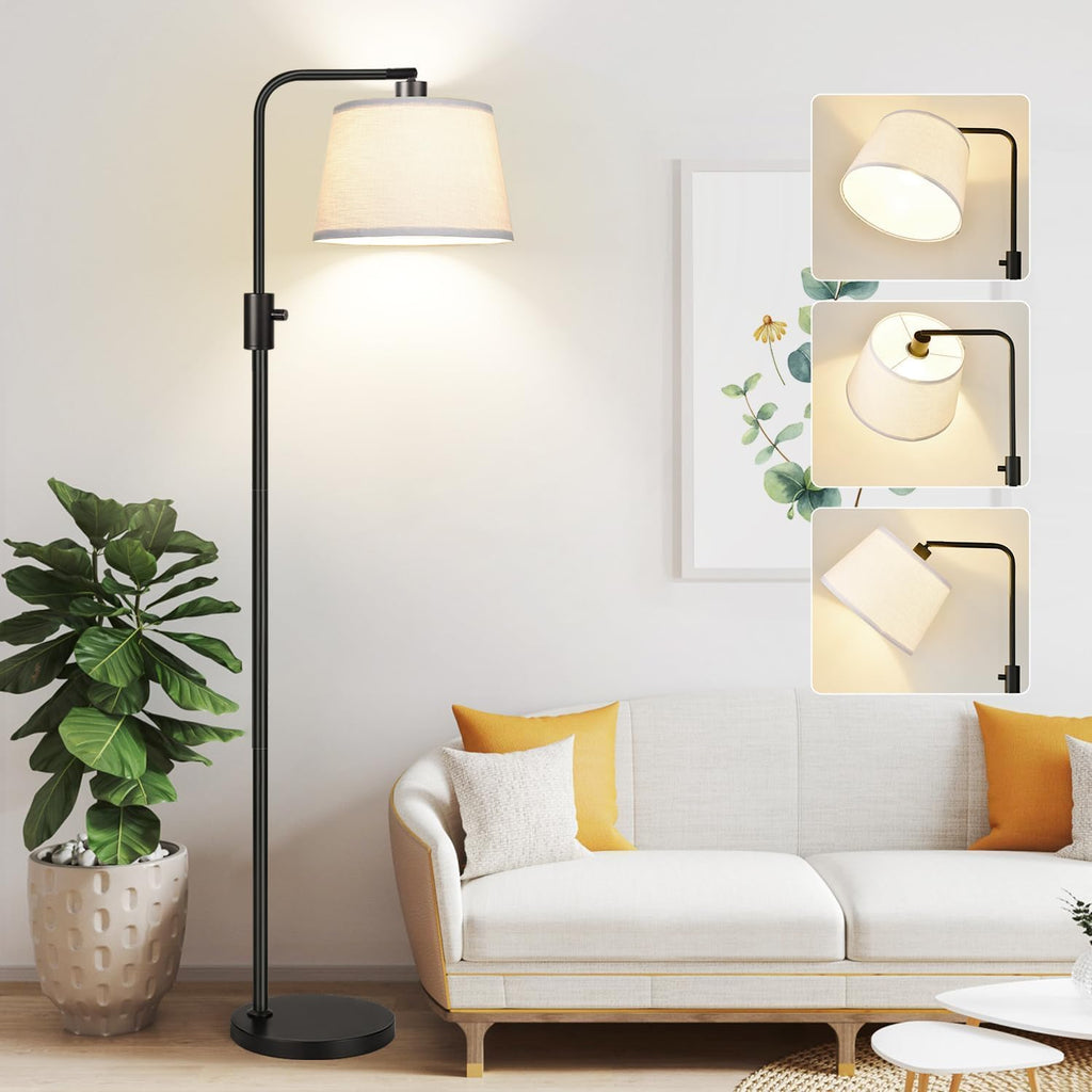 Nintiue 【Actualizada】Lámpara de pie regulable, bombilla LED de 1000...