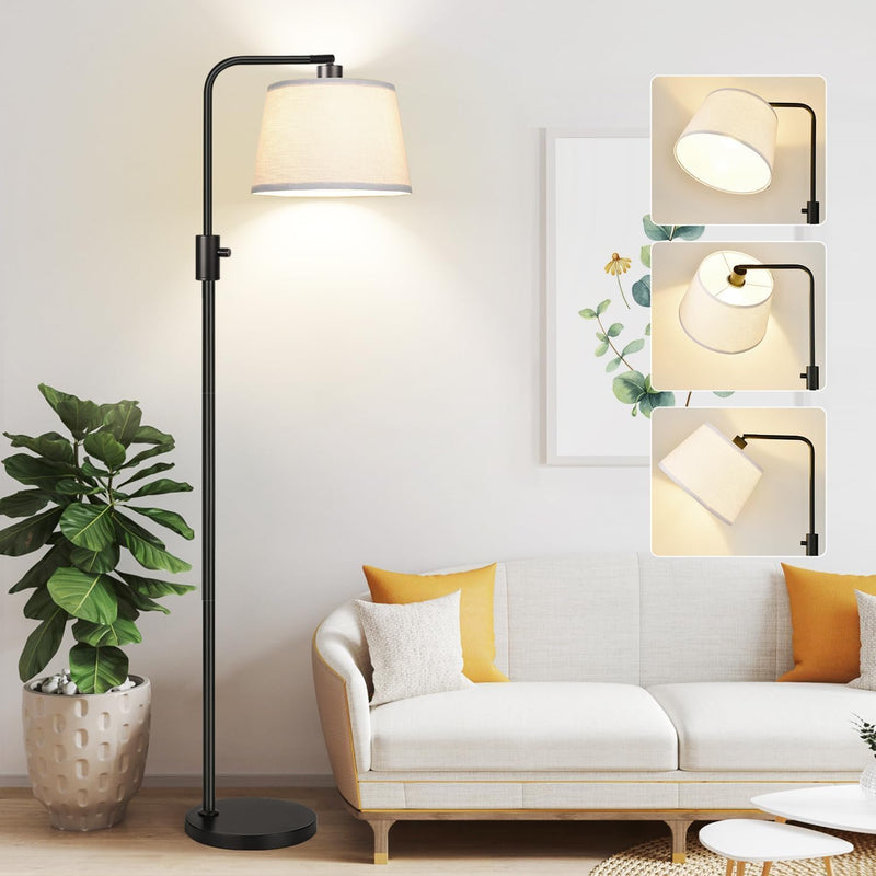 Nintiue 【Actualizada】Lámpara de pie regulable, bombilla LED de 1000...