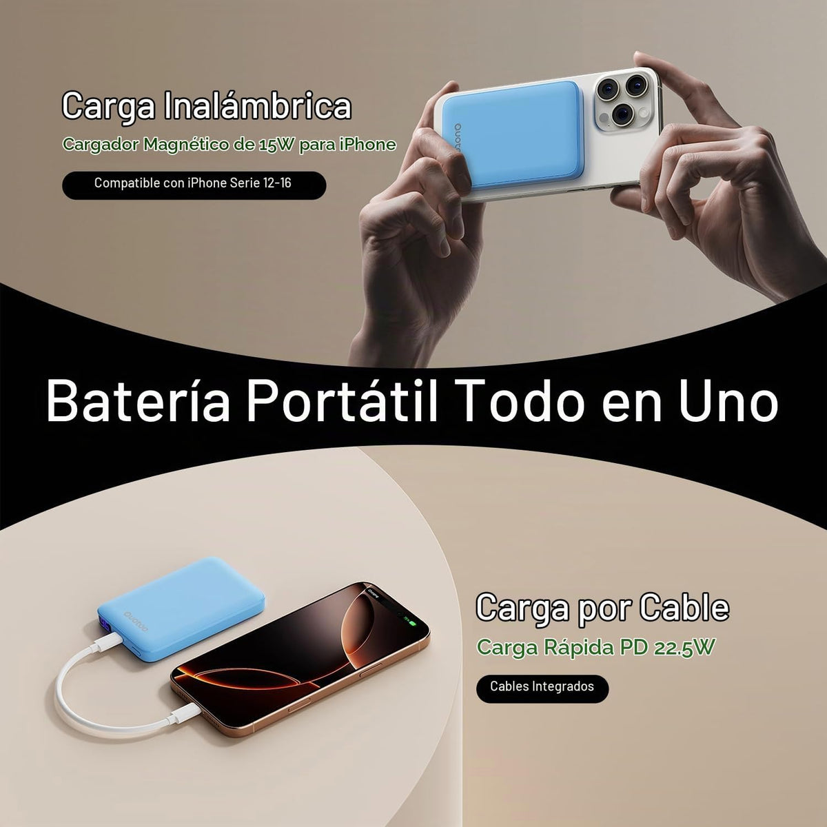 para el cargador portátil Magsafe, banco magnético delgado de la en...